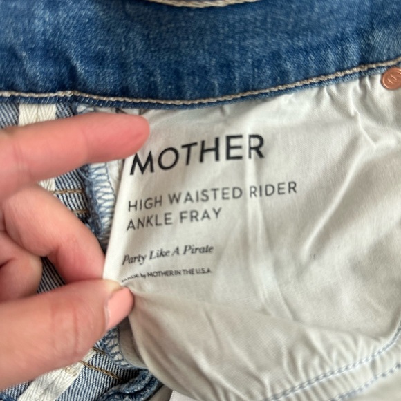 Mother Denim Jeans Rider Ankle Fray - Picture 4 of 5